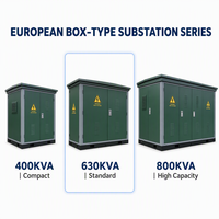 Subestación Compacta Trifásica de 10kV OEM ODM, Transformador Prefabricado Tipo Caja para Distribución de Energía Industrial