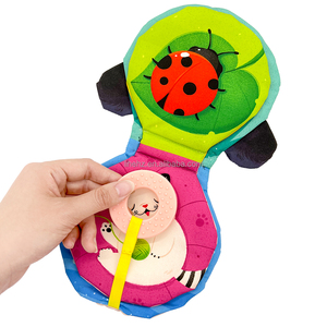 Libro <span class=keywords><strong>de</strong></span> tela con forma <span class=keywords><strong>de</strong></span> círculo para niños, con sonido parpadeante, educativo, divertido, interactivo, con impresión <span class=keywords><strong>de</strong></span> cuentos inspiradores, nuevo diseño - Product Image 2