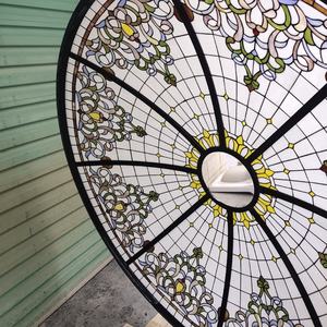 Domo de Vidrio Tiffany Personalizado, Fabricado en China, para Interiores, Bares, Villas, Hoteles, Iglesias, con Estructura de Hierro - Product Image 3