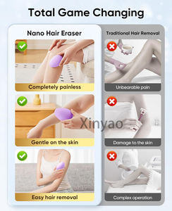 Depiladora Mágica con Logotipo Personalizado para Mujeres y <span class=keywords><strong>Hombres</strong></span>, Depiladora de Cristal Nano Reutilizable e Indolora para Exfoliar Piernas y Brazos - Product Image 4