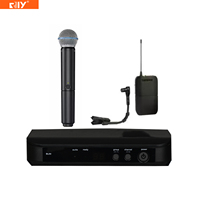 Micro sans fil UHF BLX4 1 canal True Diversity avec mini-récepteur pour scène, discours, performance et spectacle