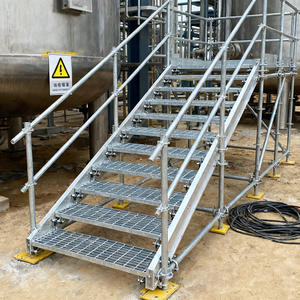 Plaque de passerelle en acier antidérapante de sécurité, acier galvanisé lourd, <span class=keywords><strong>rampe</strong></span> métallique, pont en acier perforé - Product Image 1