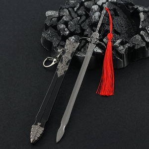 Merchandise del Gioco Anime Devil May Cry 5: Spada della <span class=keywords><strong>Ribellione</strong></span> di Dante, Mini Portachiavi da 22cm, Modello di Arma in Lega, Oggetto Decorativo per Cosplay - Product Image 1