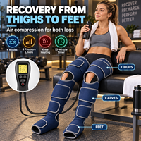 Système de récupération par compression d'air pour massage lymphatique des jambes, bottes de récupération à air pour les pieds, massage des jambes avec compression dynamique brevetée
