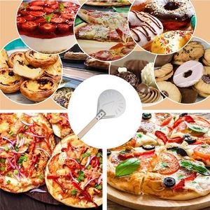 Pelle et coupe-<span class=keywords><strong>pizza</strong></span> de 10 pouces <span class=keywords><strong>XL</strong></span>, ronde, pour cuisine, avec manche long réglable, grande pelle, 24 pouces, avec pierre, lot de 3 - Product Image 2