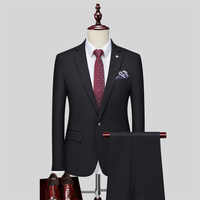 Ensemble de costumes de mariage Groom Business Casual Korean Slim 3 Piece Suits Set pour hommes