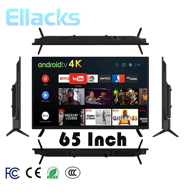 Wholesale 65 Inch Big Screen Smart WIFI TV 4K 2K UHD Full Display Smart Television Android WebOS Google Smart QLED LED LCD TV