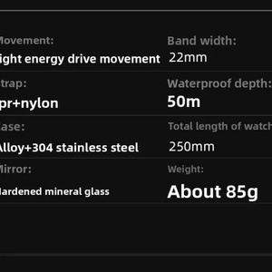 นาฬิกาอิเล็กทรอนิกส์สำหรับกีฬากลางแจ้ง North Edge MACH Pointer ชาร์จพลังงานแสงอาทิตย์ เรืองแสง กันน้ำ แบตเตอรี่ใช้งานได้ยาวนาน พร้อมไฟส่องสว่าง - Product Image 6