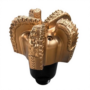 מקדחי קידוח בארות מים, כלי חיתוך אבן וסלע, 5 להבים, מקדחי <span class=keywords><strong>12</strong></span> <span class=keywords><strong>1</strong></span>/<span class=keywords><strong>4</strong></span> אינץ', גוף מטריקס מחושל, פלדת מנגן גבוהה, מקדח <span class=keywords><strong>PDC</strong></span> - Product Image 2