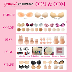 Cache-tétons adhésifs invisibles rouges personnalisés pour lingerie féminine sexy, réutilisables - Product Image 5