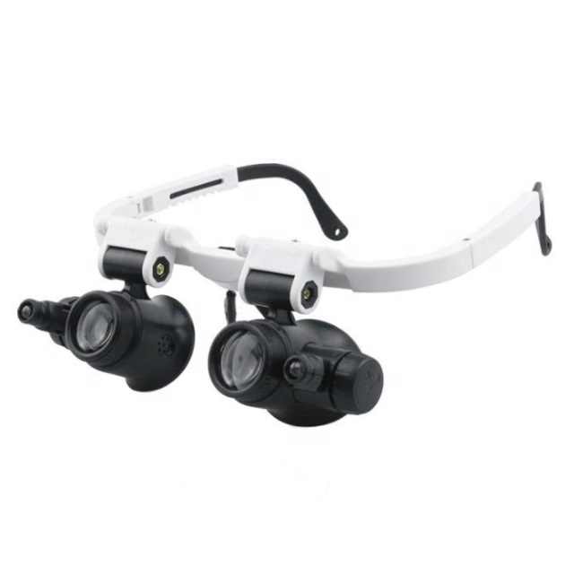 led light head magnifying glass lighted