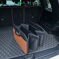 Organisateur de coffre de voiture pliable personnalisé avec compartiments, grande capacité, boîtes de rangement pour SUV