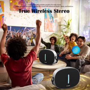 ลำโพงพกพา WKING <span class=keywords><strong>T8</strong></span> II เสียงเบสทรงพลัง รองรับ TWS ชาร์จเร็ว กำลังขับ 40W ไฟ LED วัสดุโลหะและพลาสติก พร้อมฟังก์ชั่นพาวเวอร์แบงค์ - Product Image 5