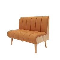 Meubles de restaurant commerciaux, canapé demi-circulaire, structure en bois massif, banquette de café, sièges de salle à manger d'hôtel, robuste