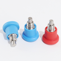 PANQI Mini plongeur d'indexation rouge en acier inoxydable à ressort de sécurité autobloquant JCZ218 Taille personnalisée