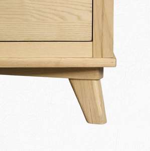 Panel de hormigón hecho a medida de Vietnam, madera maciza de acacia, 4 estantes, cuatro cajones, armario para sala de estar - Product Image 6