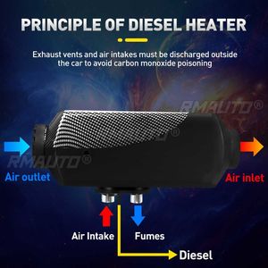 Diesels Heater 5KW <b>12V</b> Car Heater Air Parking Heater Autonomous Heater LCD Large Screen Knob <b>Switch</b> for SUV, RV, Warehouse - Product Image 4