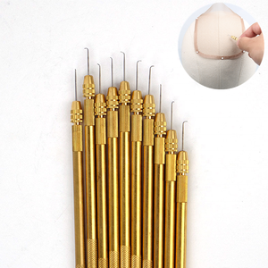 如燕通风针黄铜支架<span class=keywords><strong>4</strong></span>种不同尺寸不锈钢针蕾丝假发网发延伸工具 - Product Image 1