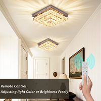 Salon lumières lustre LED plafonniers 3 couches K9 cristal moderne luxe décor à la maison luminaires