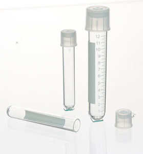 Tubos de Cultivo PS Desechables y Esterilizados ALTHEA con Tapa de Doble Posición de PE, Varios Tamaños con o sin Graduación para Laboratorio - Product Image 1
