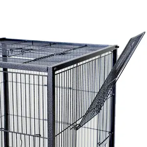 Wholesale China Cheap Pet Bird Parrot Cage Large Big Animal Pigeon Budgie Cage For Canaries Breeding Kandang Burung With Wheels