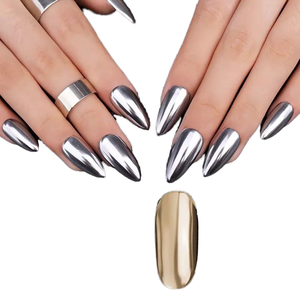 ผงกระจกวิเศษ <span class=keywords><strong>BOKO</strong></span> ชิมเมอร์โครม ตัวอย่างฟรี บริการ OEM แต่งเล็บ DIY เอฟเฟกต์กระจก แชมเปออง-เอลิเซ่ ได้รับการรับรอง MSDS - Product Image 2