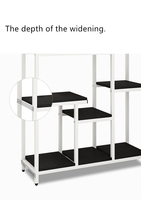 Étagère en métal minimaliste moderne personnalisable présentoir de librairie en acier pour bureau à domicile design élégant en alliage d'aluminium