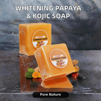 Savon en barre blanchissant et éclaircissant aux herbes, à la papaye et à l'acide kojique, pour les phalanges foncées, vente en gros