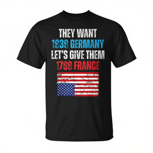 T-Shirt Unisex a Maniche Corte con Collo Rotondo, Design Bandiera USA Stampato in Serigrafia, per Attività Promozionali, Taglia Adulto - Product Image 2