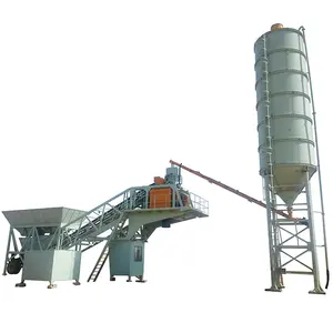 Mobiele 120m 3/H Batching Plant Beton Batch Mix Fabriek Te Koop