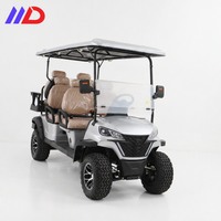 Voiturette de golf électrique homologuée pour la route, 6 places, avec climatisation et freins à disque de qualité supérieure pour un transport confortable toute l'année