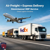 Service de logistique porte-à-porte, fret aérien avec livraison express DHL FedEx UPS