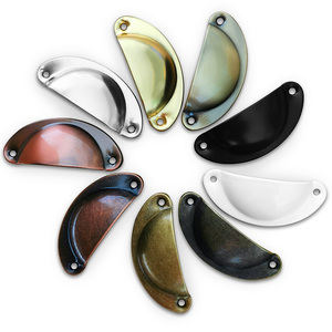 Phong cách cổ điển nửa vòng tròn sắt đồ nội thất kéo nửa mặt trăng ngăn kéo và cửa nhà bếp xử lý - Product Image 2