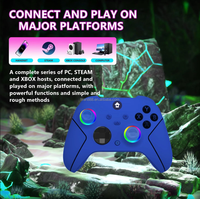 Control Inalámbrico LR de 2.4GHz con Motor de Vibración y Turbo para PC One S/X/X-Incluye Conector para Auriculares Personalizable