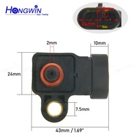 Genuino No. Sensor de Presión Absoluta del Colector (MAP) 96417830 Compatible con Chevrolet Aveo, Lacetti, Nubira, Optra, Daewoo Nubira, Holden 25484082