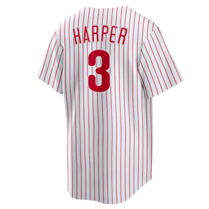 Uniformes de haute qualité pour homme Philadelphia 3 Bryce Harper Baseball Jersey Breathable Shorts Style Stitched Sublimation Broderie Uniformes - Product Image 3
