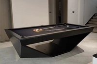 Table de billard BC-03 personnalisée 7/8/9 pieds à prix d'usine avec coussin en ardoise, pieds en bois massif, queue de billard incluse