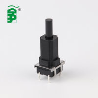 10x10mm thd Interrupteur tactile étanche, RoHS étanche interrupteur électronique, 12v étanche interrupteur tactile avec couvercle en plastique