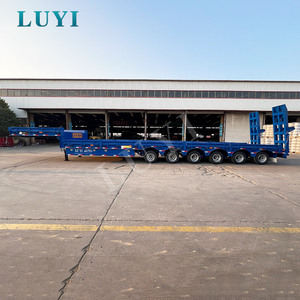 Semirremolque de Plataforma Baja de Seis Ejes para Trabajo Pesado, Transportador de Maquinaria de Gran Tamaño para África, <span class=keywords><strong>Asia</strong></span> Central, Construcción de Minas - Product Image 6