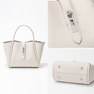 2024 yeni tasarım kova bayan okul kadınlar için hakiki deri Vintage çanta omuz kova çanta - Product Image 6