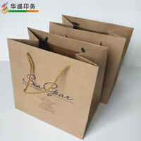Sacs de shopping réutilisables en papier kraft mat de luxe avec logo personnalisé en relief et poignée en corde de coton