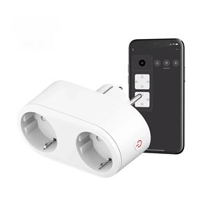 ปลั๊กอัจฉริยะ Tuya พร้อมฟังก์ชันวัดพลังงาน ตั้งเวลา ควบคุมผ่าน WiFi ช่องเสียบคู่ 16A 2 in 1 รองรับปลั๊กแบบ EU ใช้งานร่วมกับ Alexa และ <span class=keywords><strong>Hey</strong></span> <span class=keywords><strong>Google</strong></span> ได้ - Product Image 1