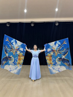 Voiles de louange portables pour la danse de louange, la danse du ventre et les spectacles sur scène, pour l'église et les événements liturgiques