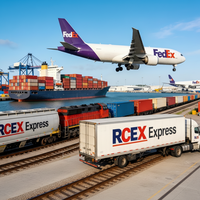 Service d'agent express porte-à-porte DDU économique avec transit et assurance en 3 à 5 jours aux États-Unis, en Europe, en Australie et en Asie du Sud-Est