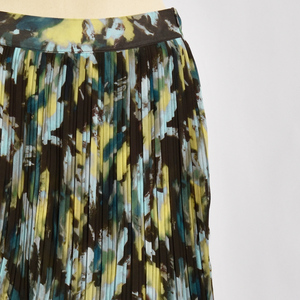 High Quality Lightweight Floral Bohemian Pleated Printed <b>Chiffon</b> Women <b>Skirt</b> 100% Polyester Factory Direct Supply - Product Image 3