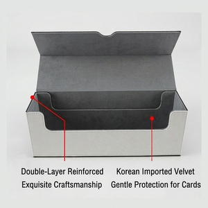 Boîte de rangement grande capacité en cuir PU color-block pour plus de 600 cartes Yu-Gi-Oh, Magic, Pokémon, Three Kingdoms, <span class=keywords><strong>Kill</strong></span> Trading - Product Image 5