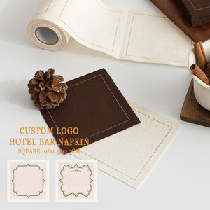 Servilleta de Tela Cuadrada Desechable de Algodón Personalizable para Restaurantes y Fiestas Suministro Directo de Fábrica - Product Image 1