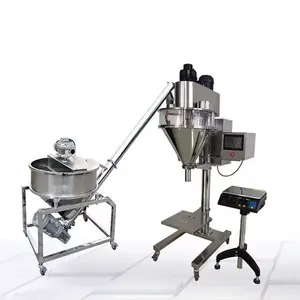 Hot Sale Semi Automatic Auger Filler 5-5000g Coffee Flour Spice Cocoa Powder Filling Machine