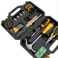 Kit d'outils multifonctionnels industriels OEM de 28 pièces pour l'entretien, ensemble de boîte à outils combinée comprenant tournevis, clé à molette, pinces et outils à main