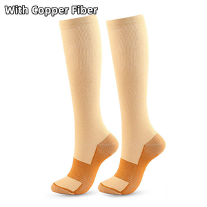 Chaussettes de compression personnalisées pour la course <span class=keywords><strong>à</strong></span> pied, 20-30 mmHg, pour hommes et femmes, chaussettes de sport, cyclisme, football, varices - Product Image 6